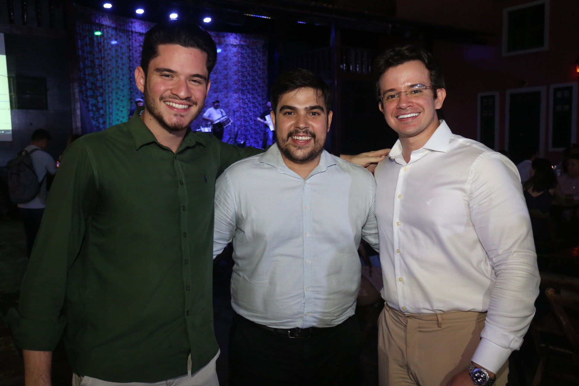 (Foto: JOÃO FILHO TAVARES)Lucas Braga, Thiago Pinho e Rafael Albuquerque