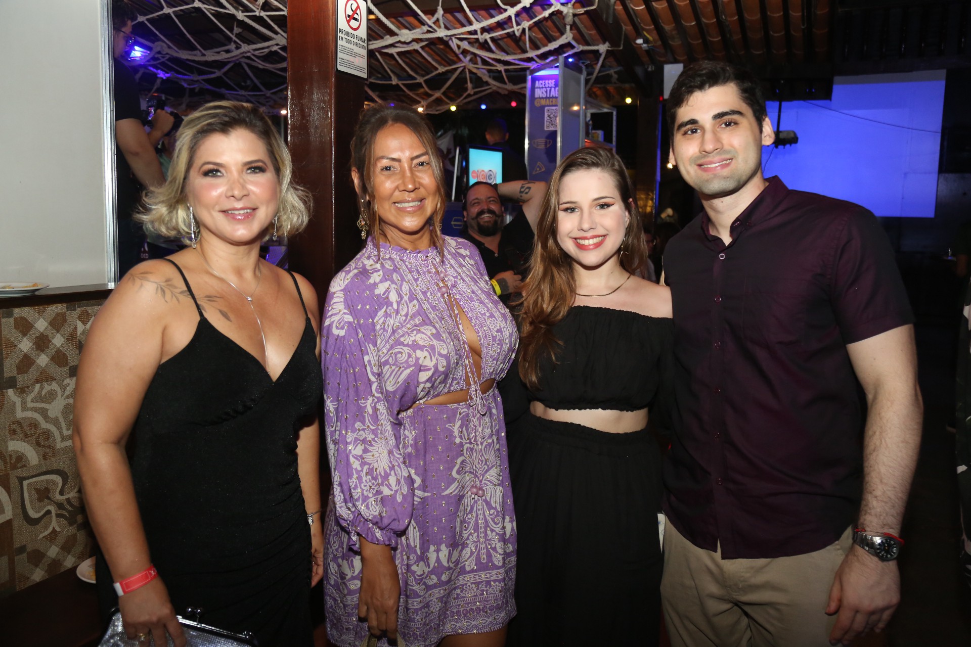 (Foto: JOÃO FILHO TAVARES)Lizandra Couras, Monica Albuquerque, Barbara Machado e Romulo Fontenele