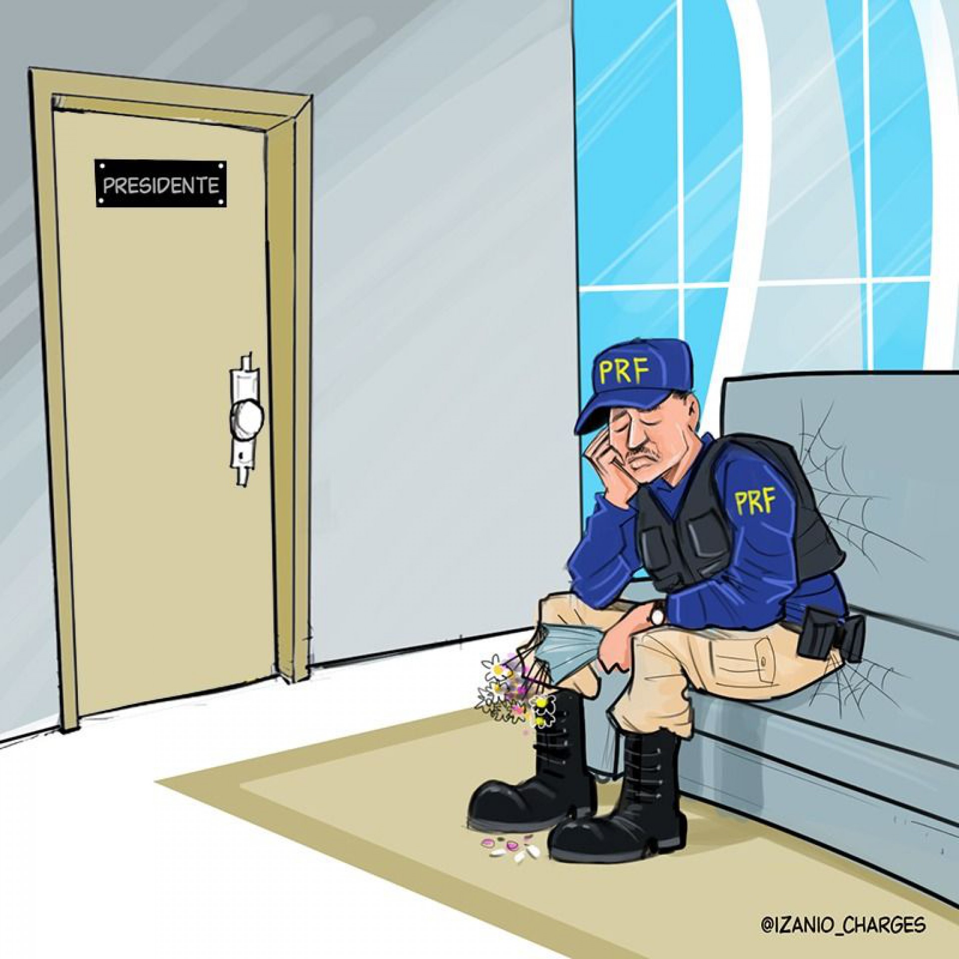 Charge por Izânio Façanha (Foto: Izânio Façanha)