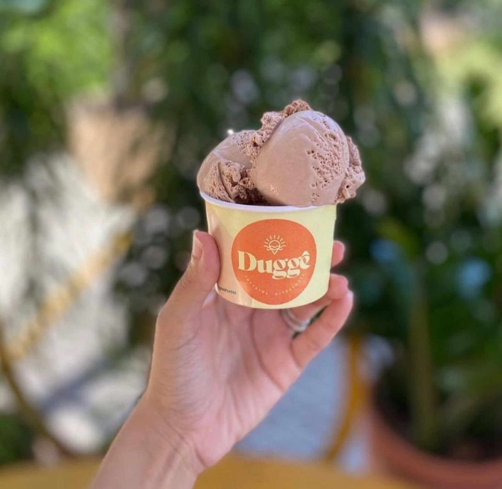 Sorvete sabor canela é diferencial.