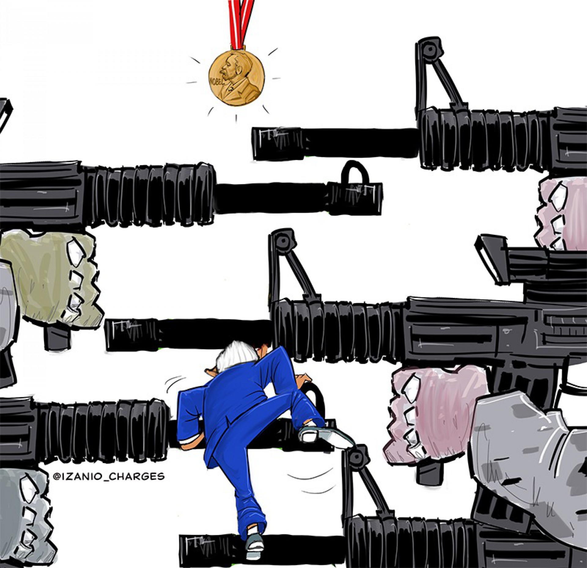 Charge por Izânio Façanha (Foto: Izânio Façanha)