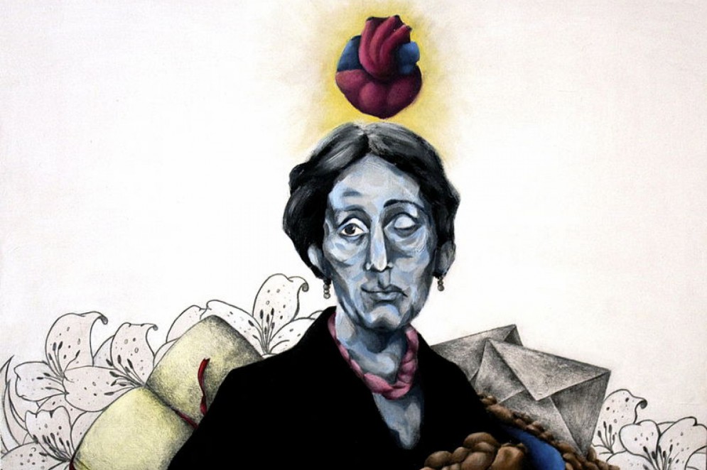 Desenho em homenagem à Virginia Woolf por Gem Diaz, em 2012 (Foto: Wikipedia )