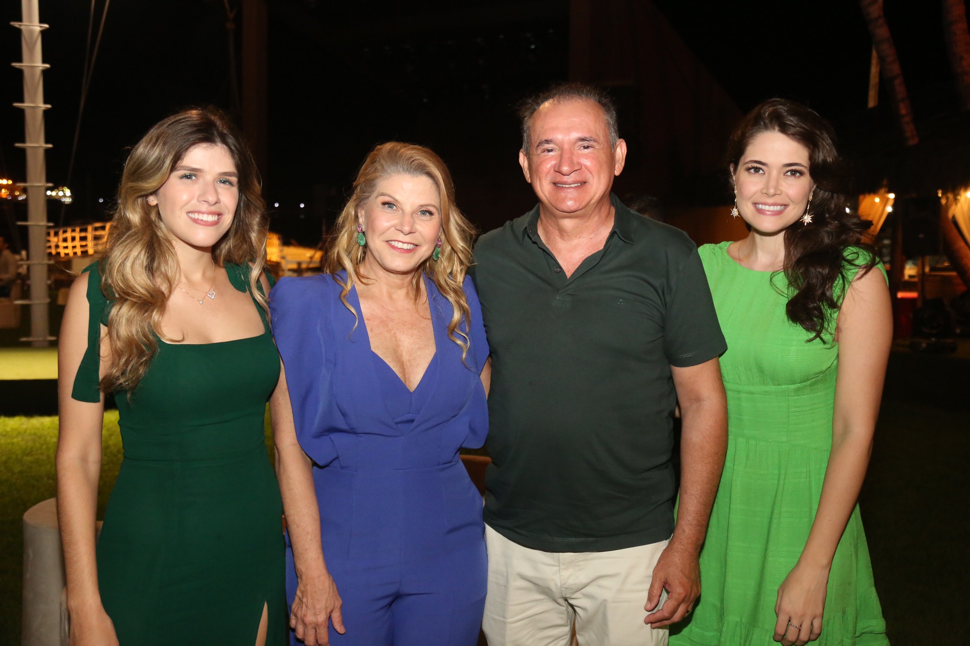 (Foto: JOÃO FILHO TAVARES)Ticiana e Rosângela de Francesco, Washington Araújo e Raissa Furtado