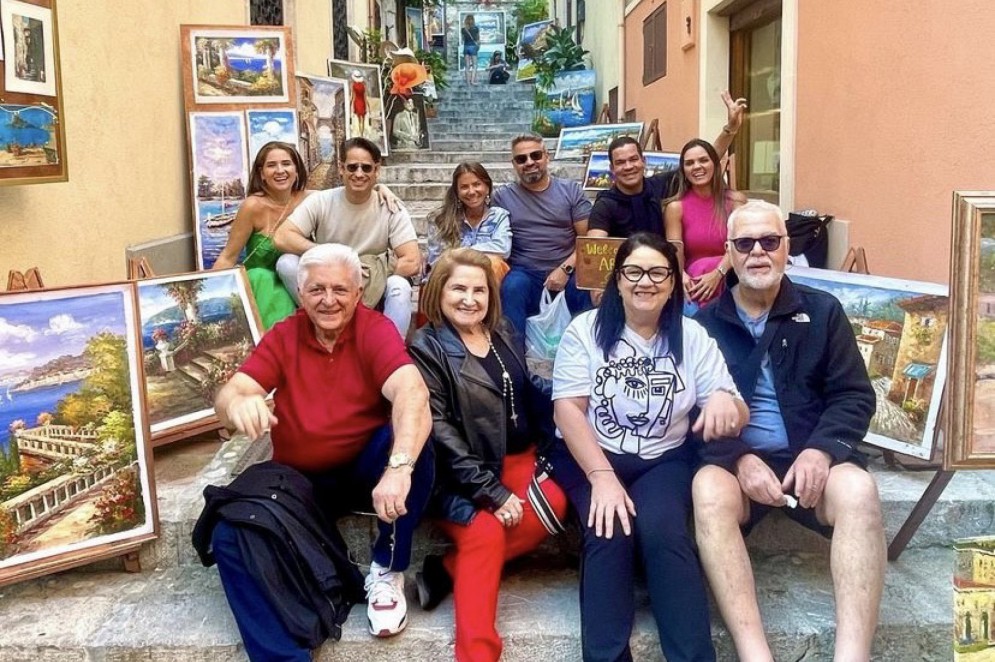 Deusmar Queirós: aniversário no Sul da Itália(Foto: arquivo familiar)
