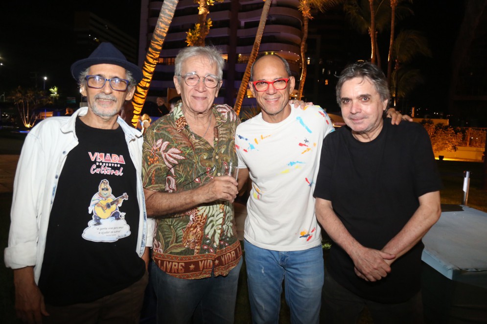 Walber Benevides, Mino Castelo Branco, Mano Alencar e Totonho Laprovitera(Foto: joão filho tavares)