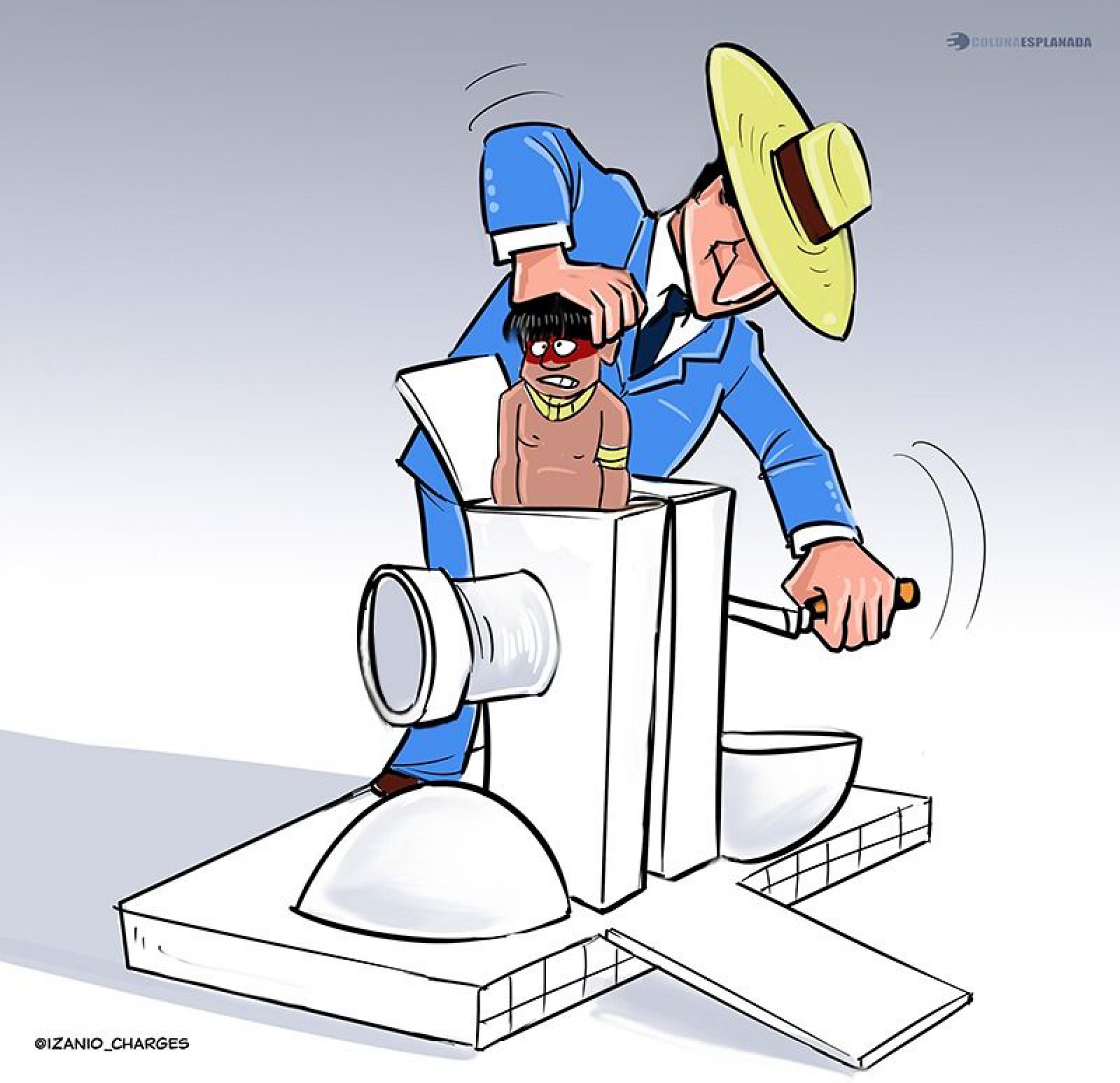 Charge por Izânio Façanha (Foto: Izânio Façanha)