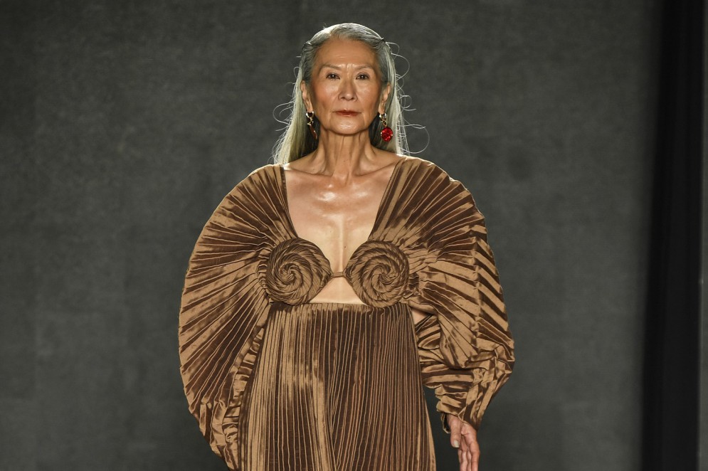 Desfile da estilista Marina Bitu no SPFW(Foto: Marcelo Soubhia/ Divulgação )