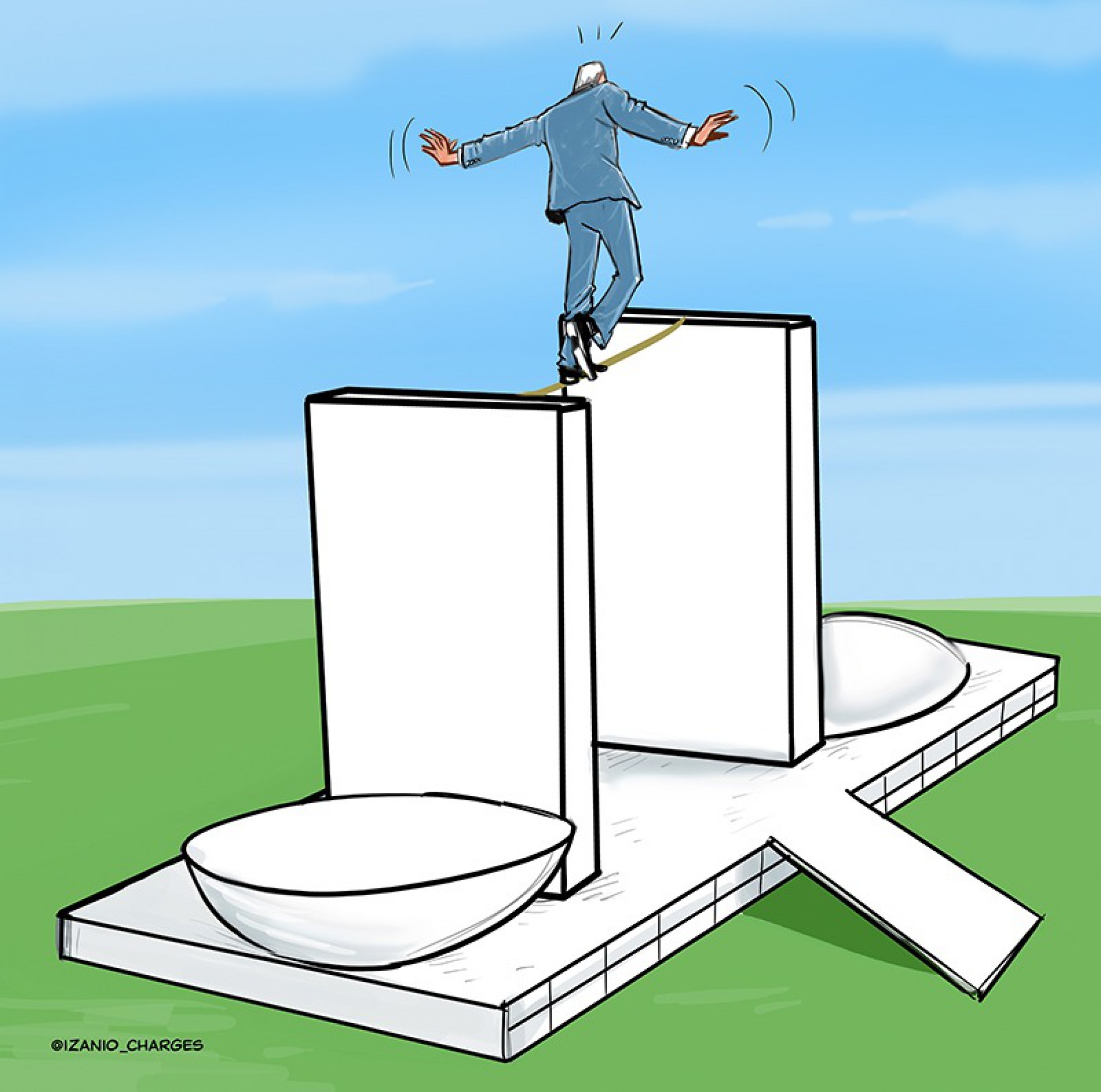 Charge por Izânio Façanha (Foto: Izânio Façanha)