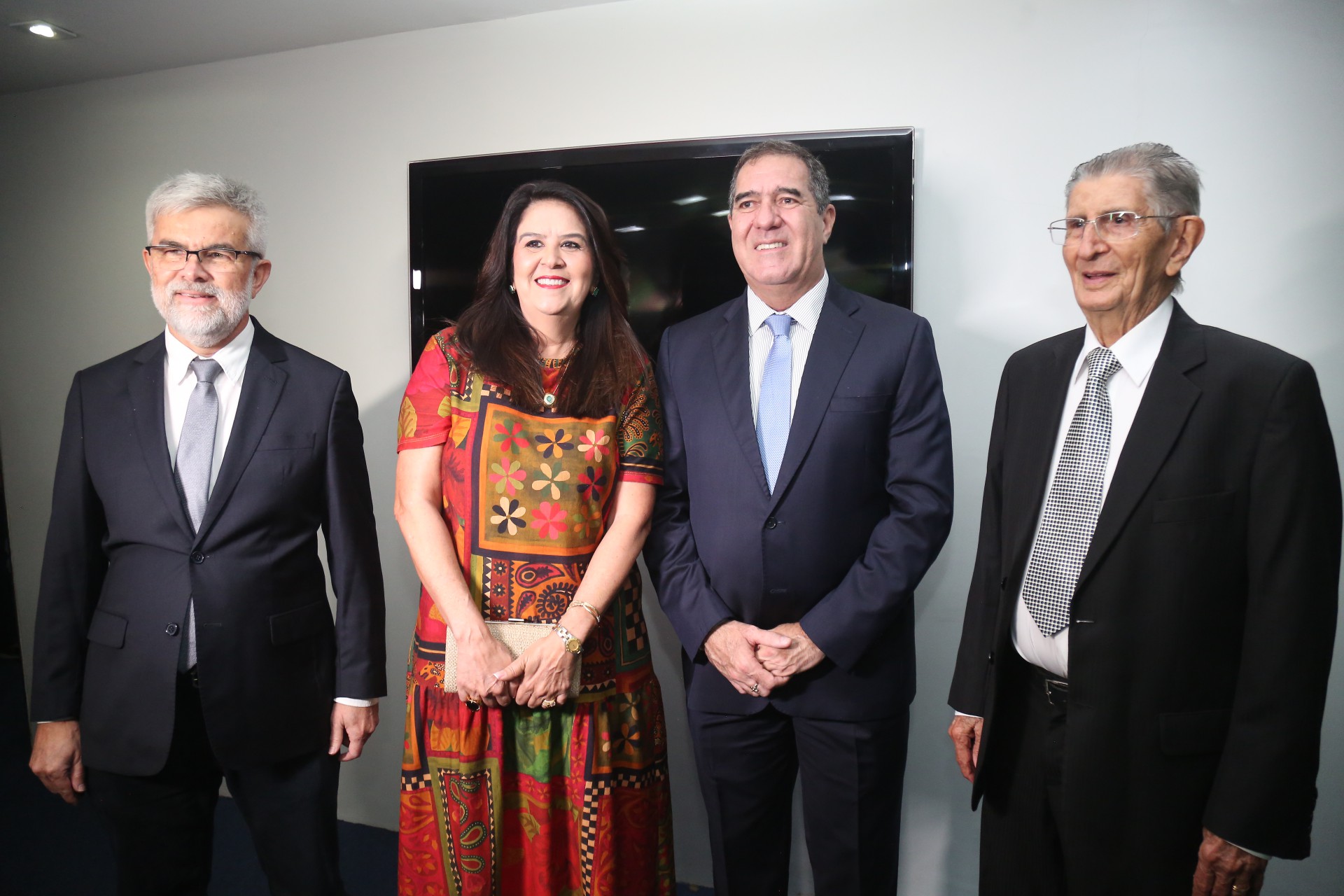 (Foto: João Filho Tavares/O POVO)Belchior Conrado, Isabel 
Arrais, Luiz Gastão e Alberto Farias