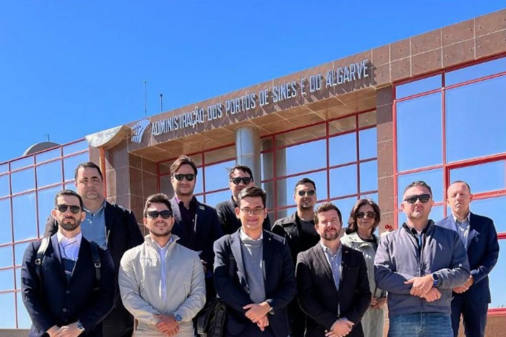 Visita técnica da comitiva da AJE ao Porto de Sines, em Portugal(Foto: Divulgação)