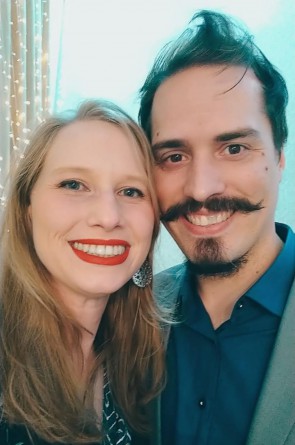 O casal Adriana e Danilo.(Foto: Arquivo Pessoal)