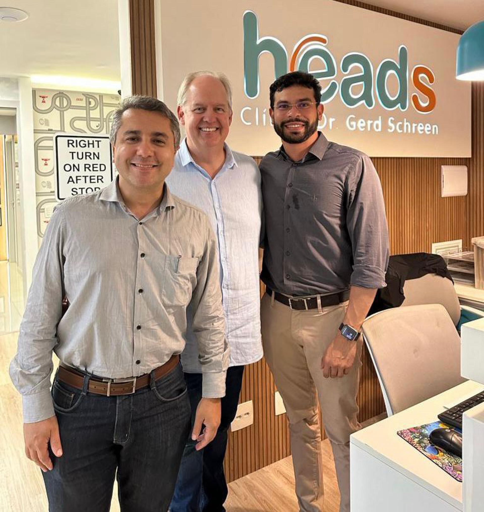 Médico e professor Eduardo Jucá, médico Helano Luiz e fisioterapeuta Rafael Vieira (Foto: divulgação )
