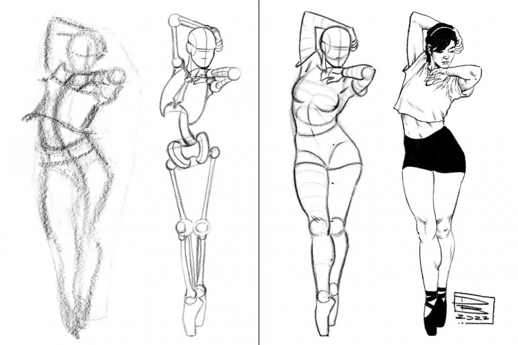 Desenhista cearense explora sensualidade e beleza em desenhos reais (Foto: Imagens Daniel Brandão / Divulgação)