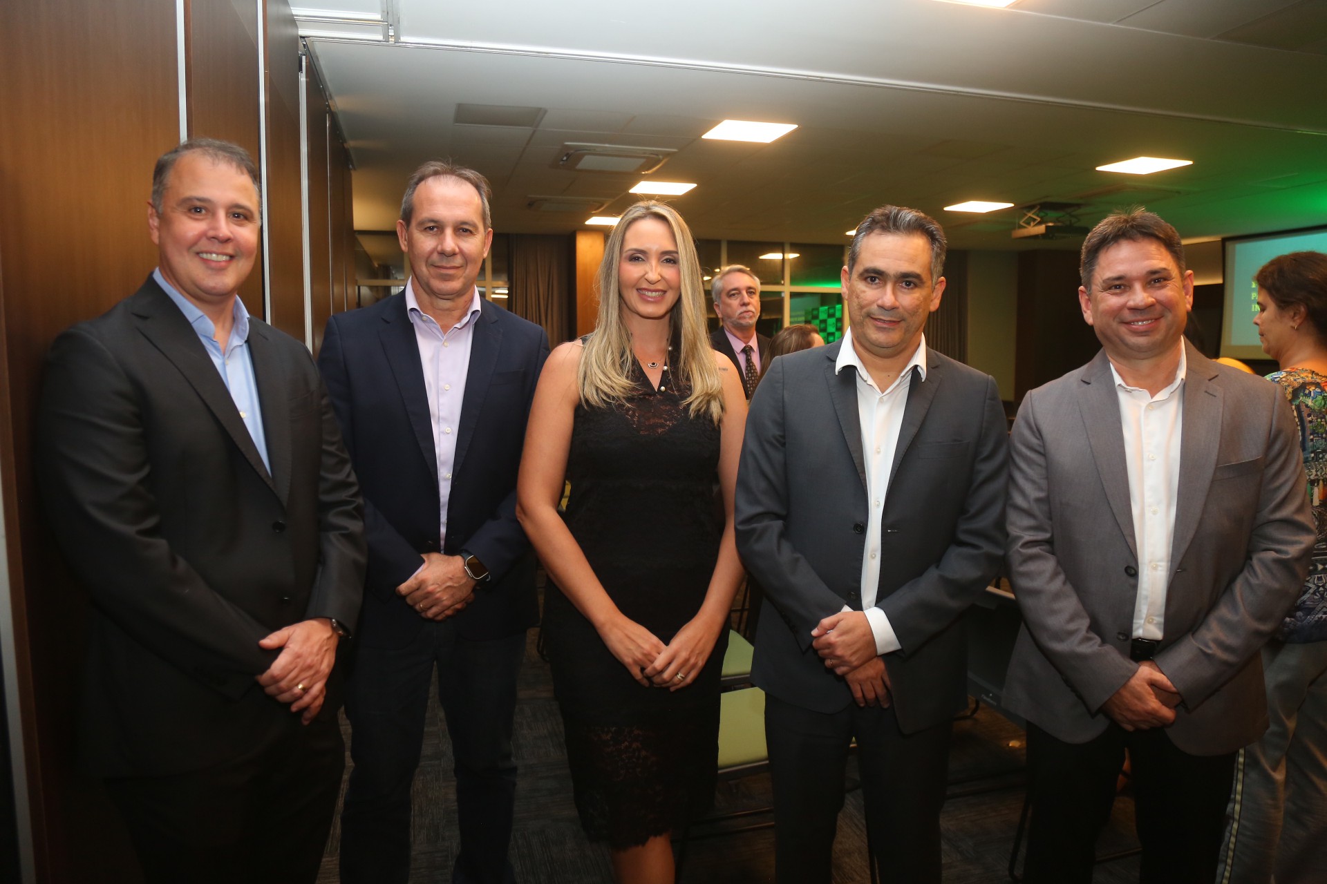 (Foto: João Filho Tavares/O POVO)Fabrício Martins, Francisco de Assis, Fernanda Colares, Marcos Aragão e Flavio Ibiapina