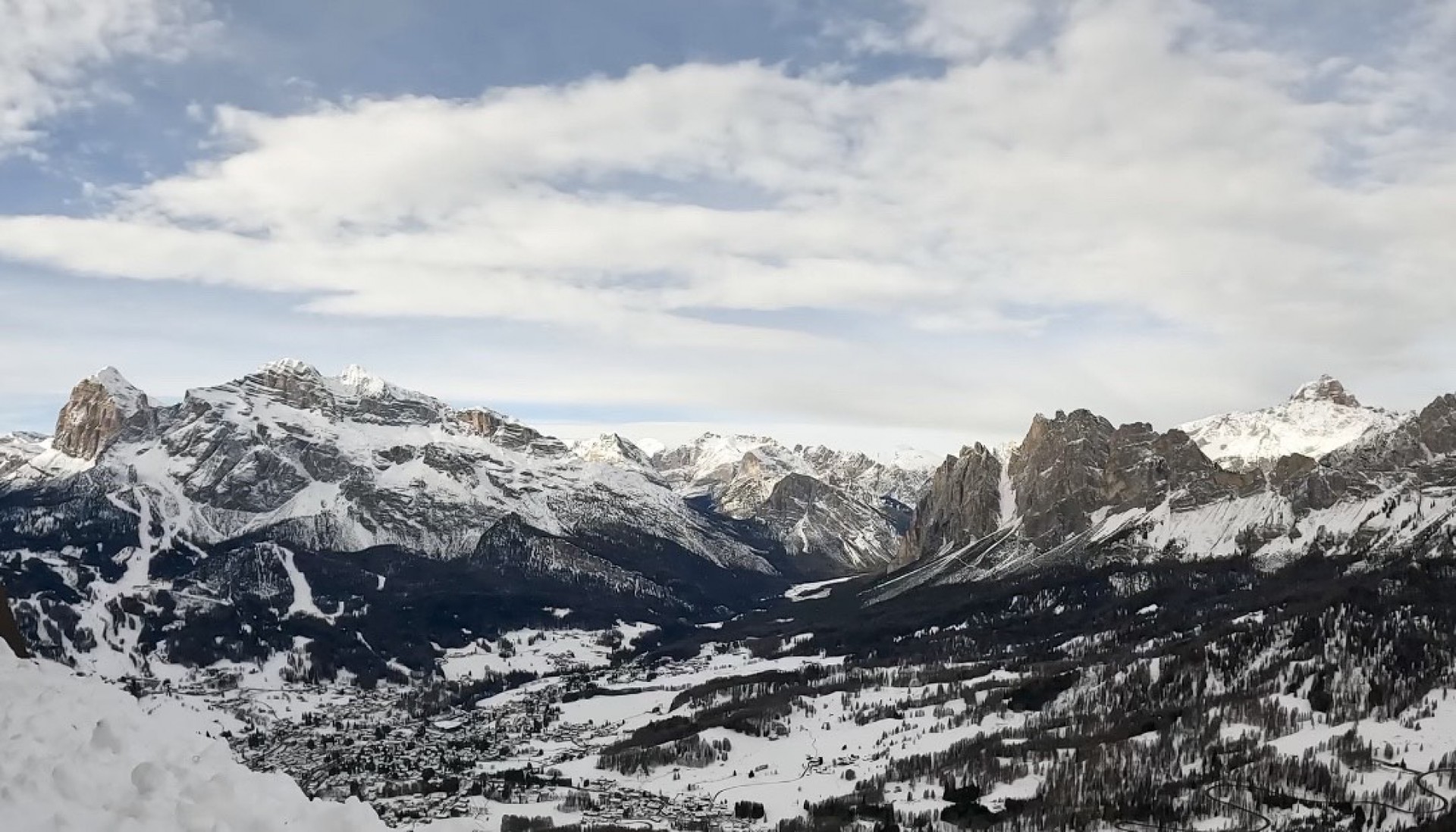 Cortina D’Ampezzo, na Itália  (Foto: Larissa Lima)