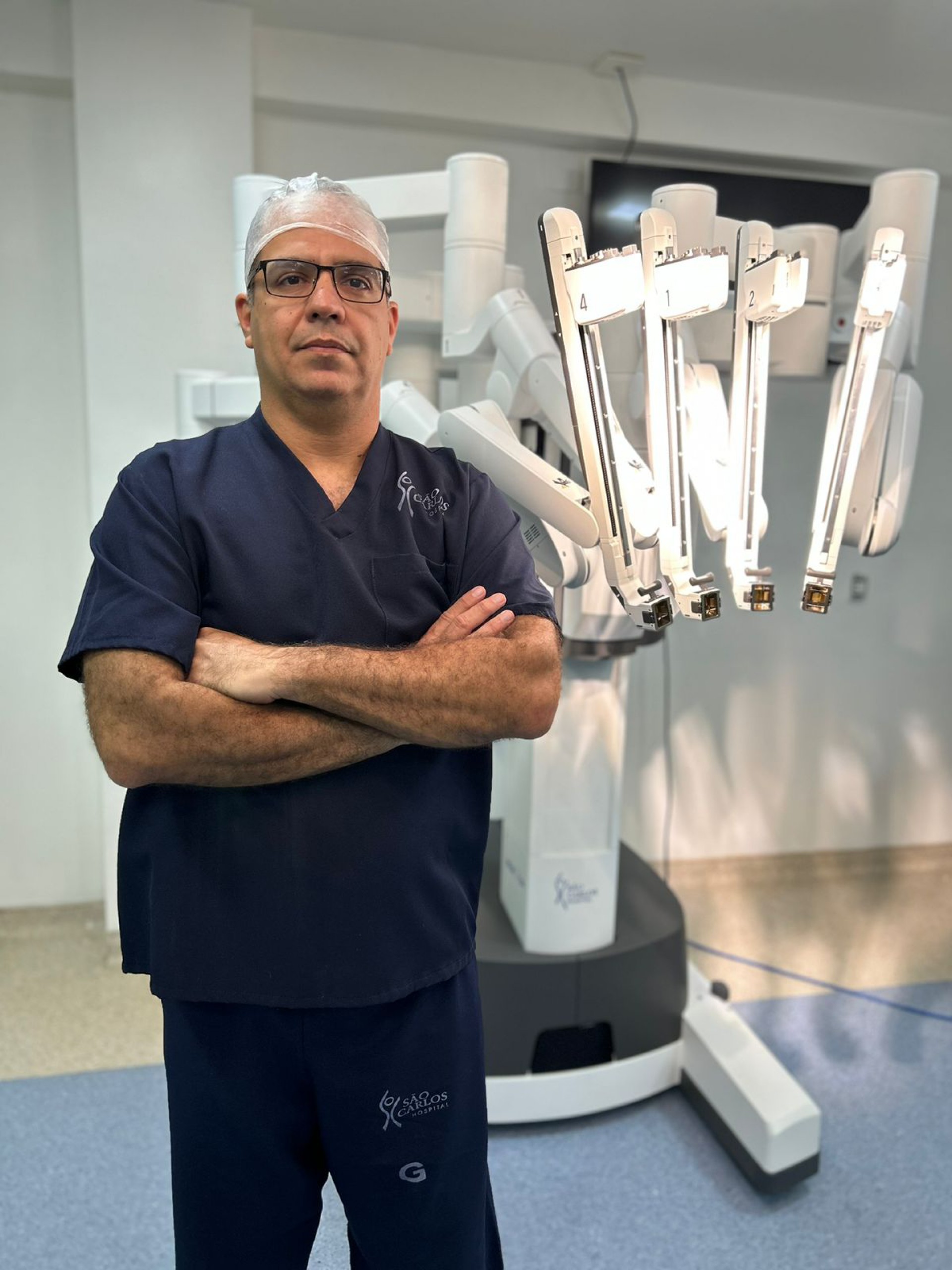 Cirurgião Gustavo Rêgo: primeira cirurgia hepática via robô no Ceará (Foto: arquivo pessoal)