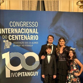 Edilson Pinheiro e Micheline com os filhos Paulo Arthur e Letícia (Foto: arquivo pessoal)