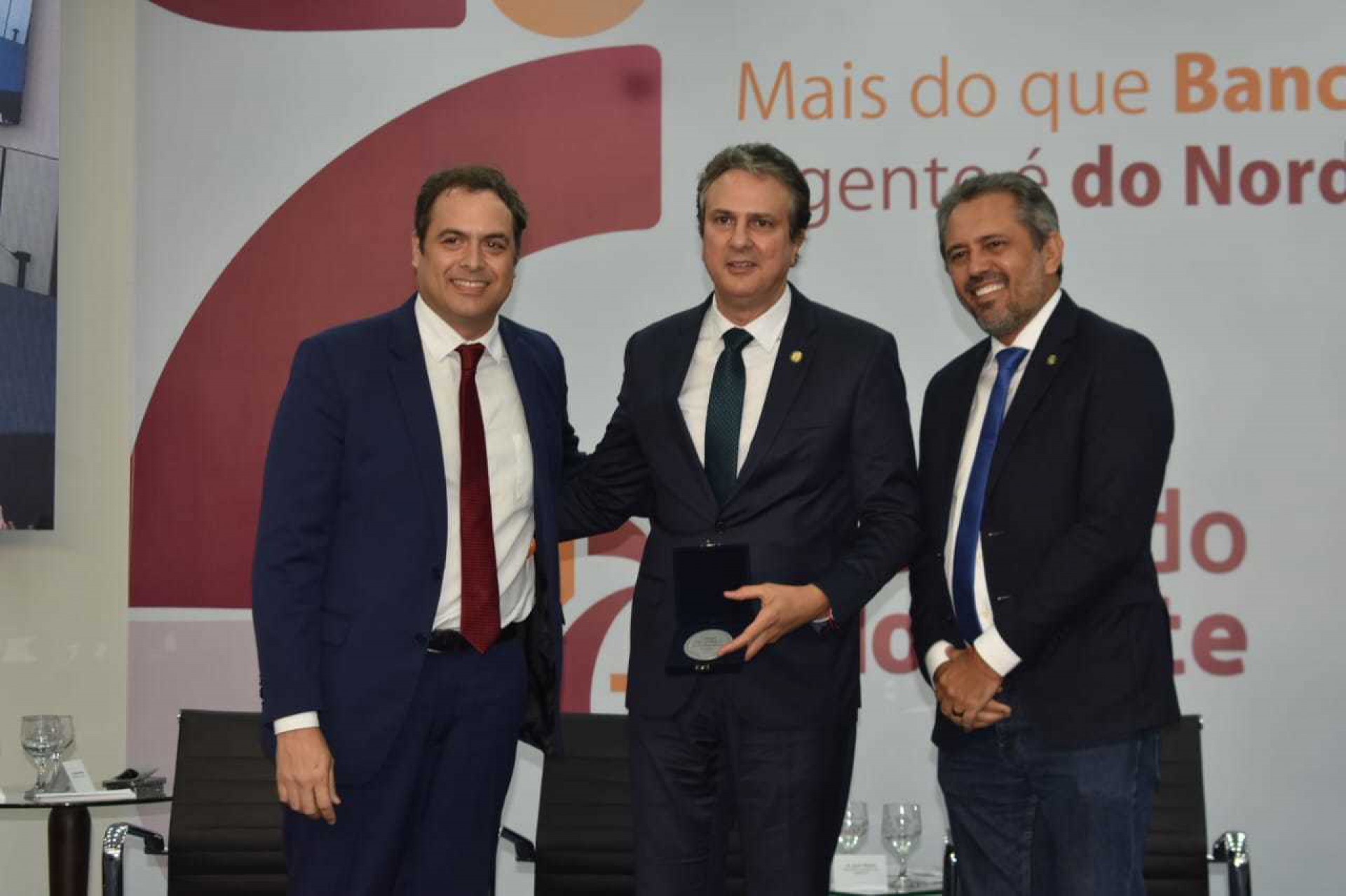 (Foto: Franzé Abreu/Divulgação)Paulo Câmara, Camilo Santana e Elmano
