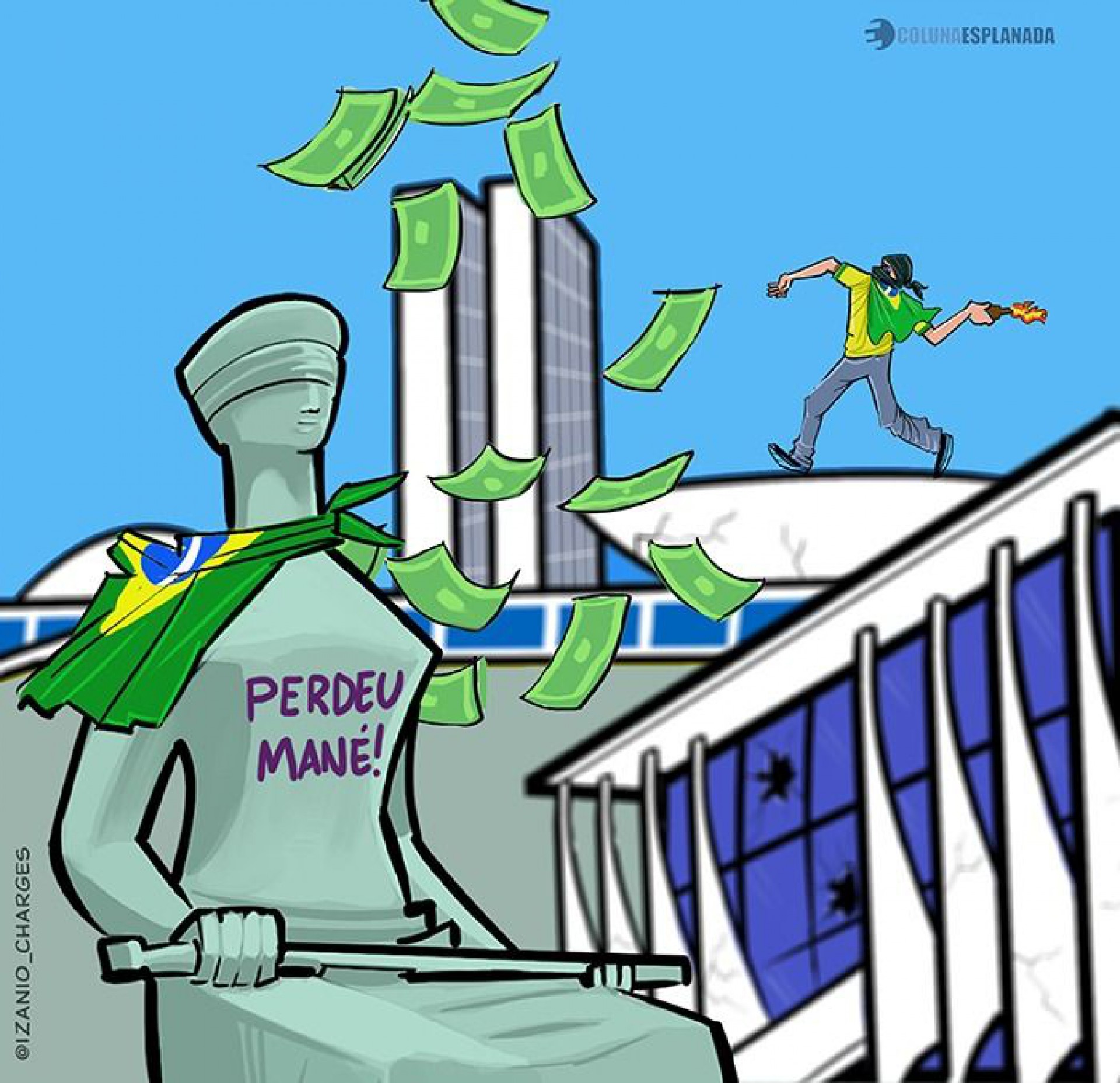 Charge por Izânio Façanha (Foto: Izânio Façanha)