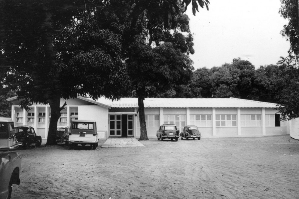 Escola de Arquitetura da UFC, no Benfica, em 1966(Foto: UFC/CH 50 Anos)