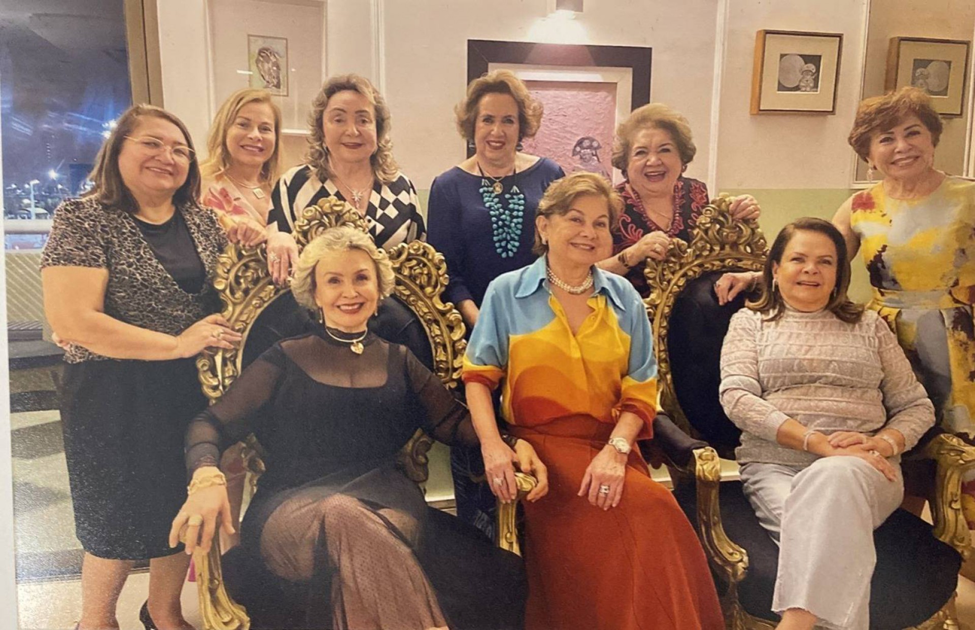 (Foto: Arquivo Pessoal )Aqui no grupo também Maria Vanda e Márcia Medeiros
