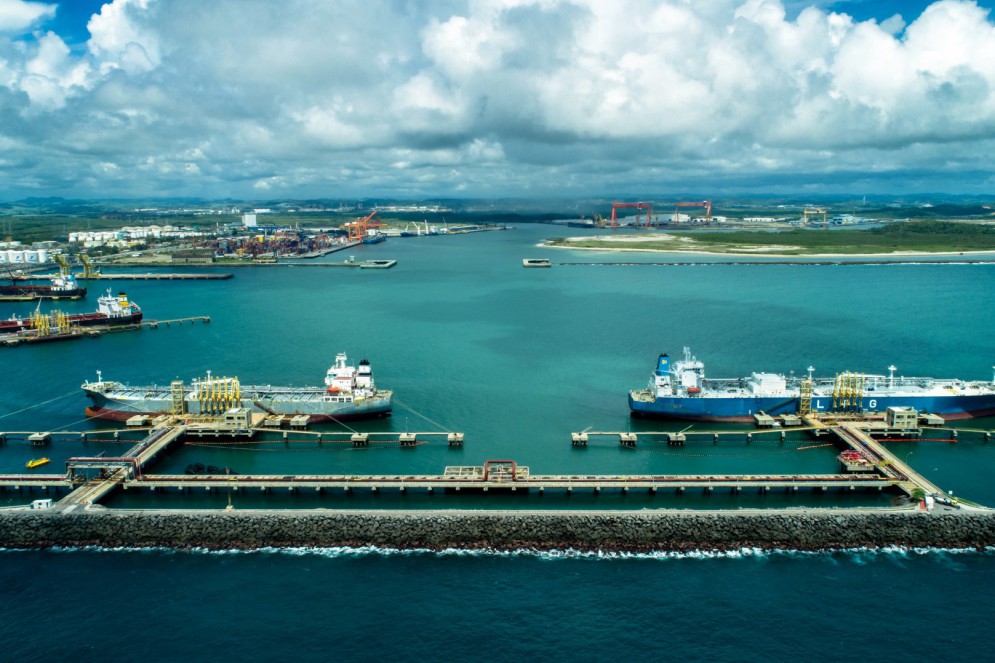 Expectativa é de que o porto de Suape ganhe mais 10 km de cais(Foto: Divulgação/Suape)