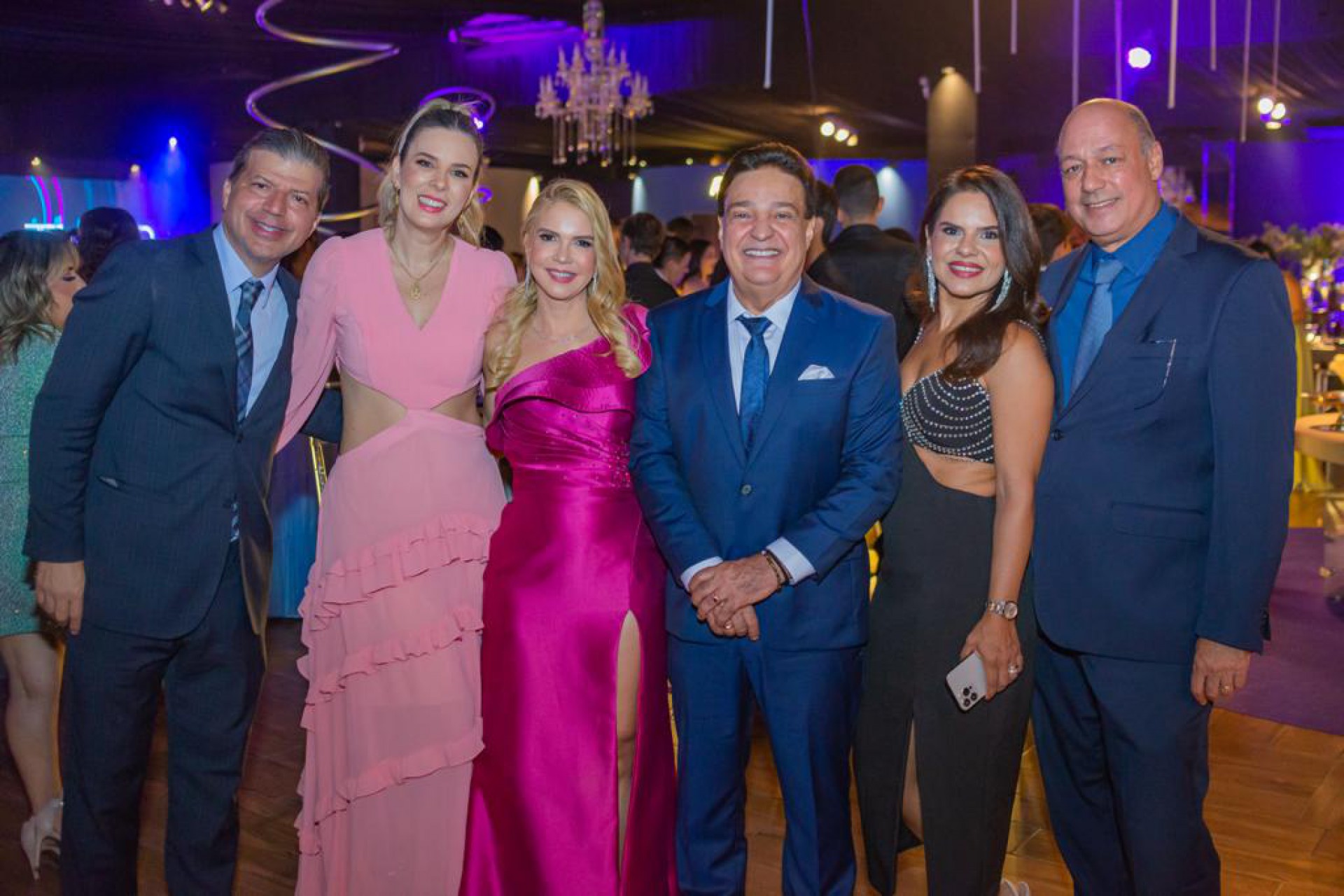 (Foto: arquivo familiar )Mário Albuquerque, Mariana, Sheila Melo, Cleto Gomes, Layza e Moacir Albuquerque