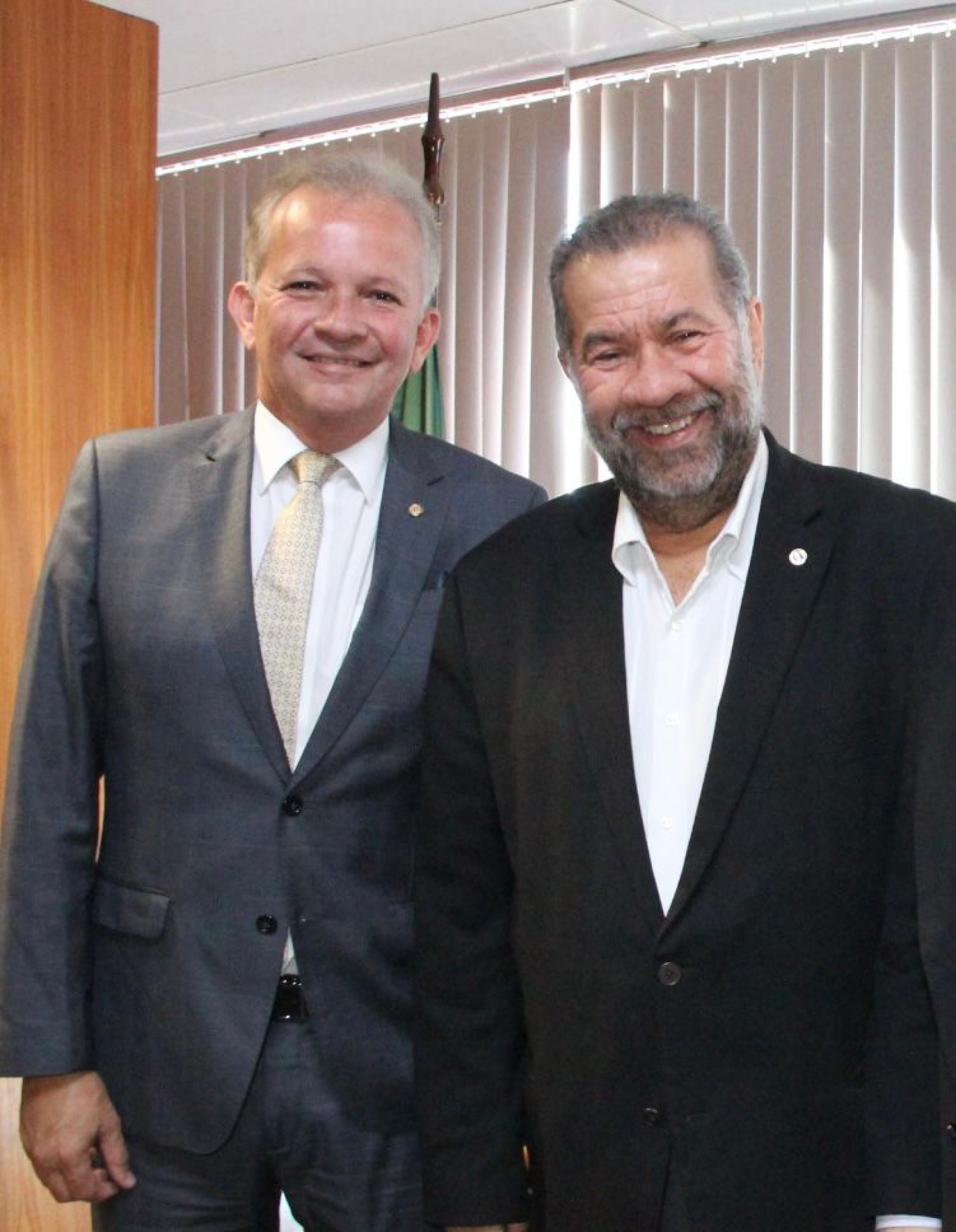 André Figueiredo e ministro Carlos Lupi (Foto: Divulgação)