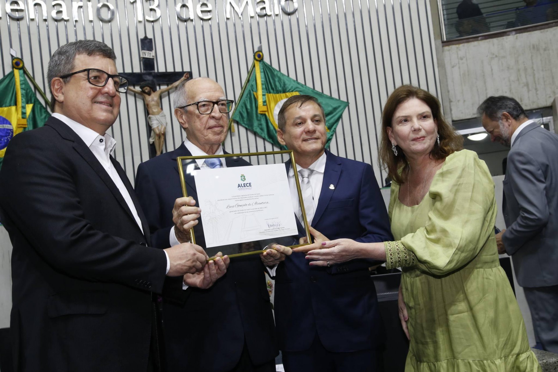 (Foto: divulgação)Danilo Forte, Lúcio Alcântara, Firmo Camurça e Fernanda Pessoa