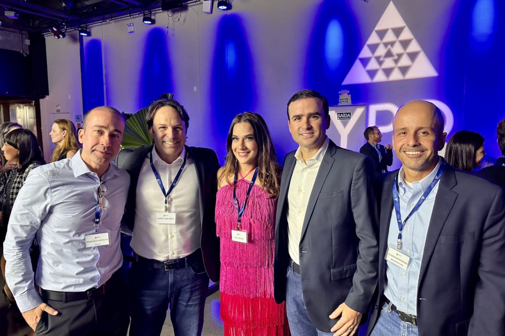Fred Carvalho, Lauro Fiúza Neto, Lara Ximenes Fiúza, Pedro Fiúza e Ricardo Montenegro(Foto: arquivo pessoal)