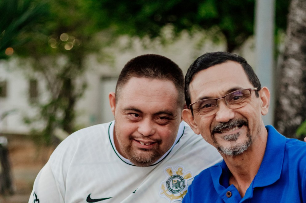 Em mutirão do MPCE, Célio Silva comprovou a paternidade de seu filho Renato (Foto: Samuel Setubal)