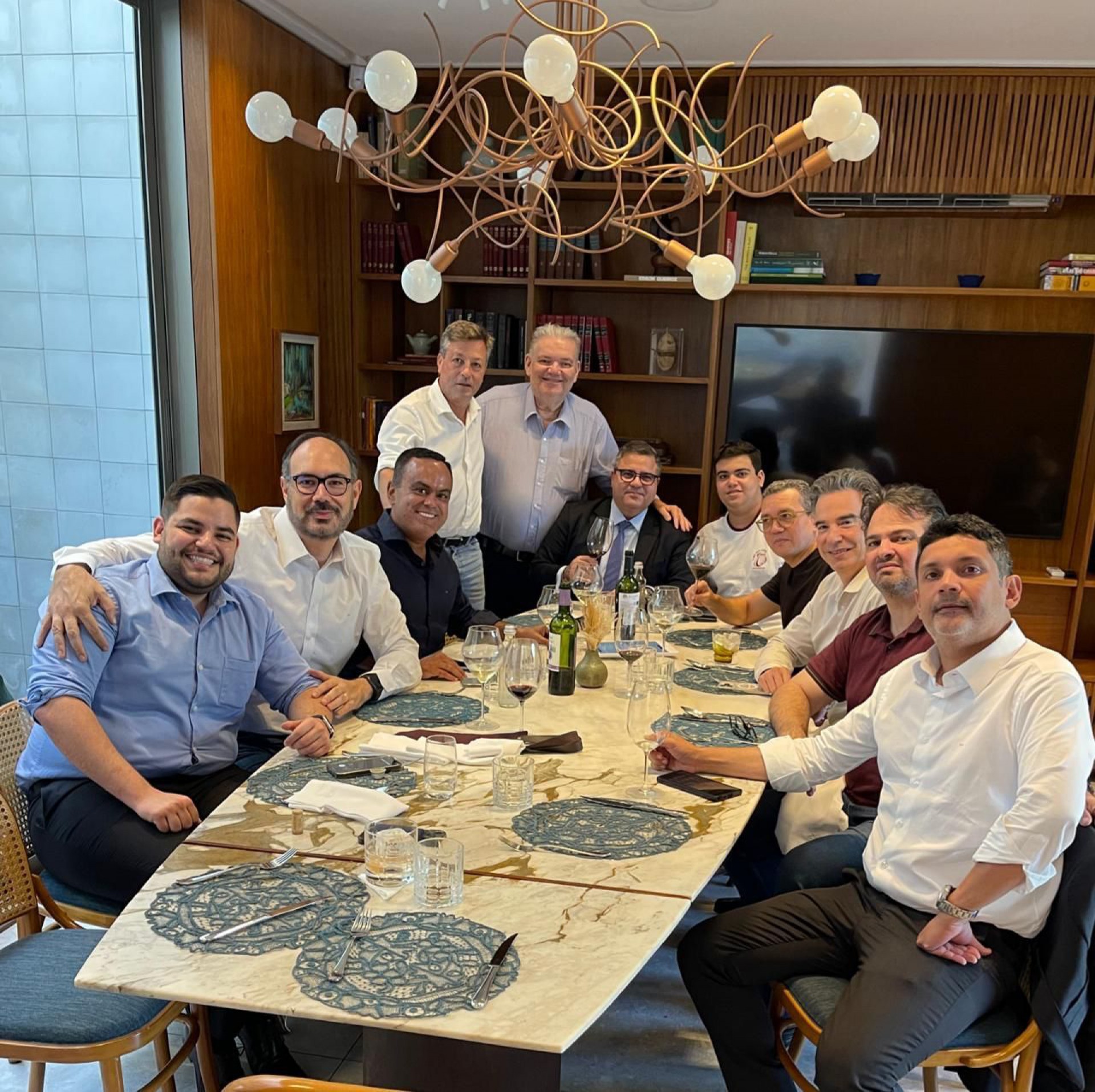 Pedro Jorge Filho, Adriano Campos, Marcelo Mota, Fernando Alfredo, Pedro Jorge, Fábio Timbó, Felipe Timbó (meu filho), Gladson Mota, Rocha Neto, Sylos Montezuma e Bruno Queiroz(Foto: Arquivo Pessoal)