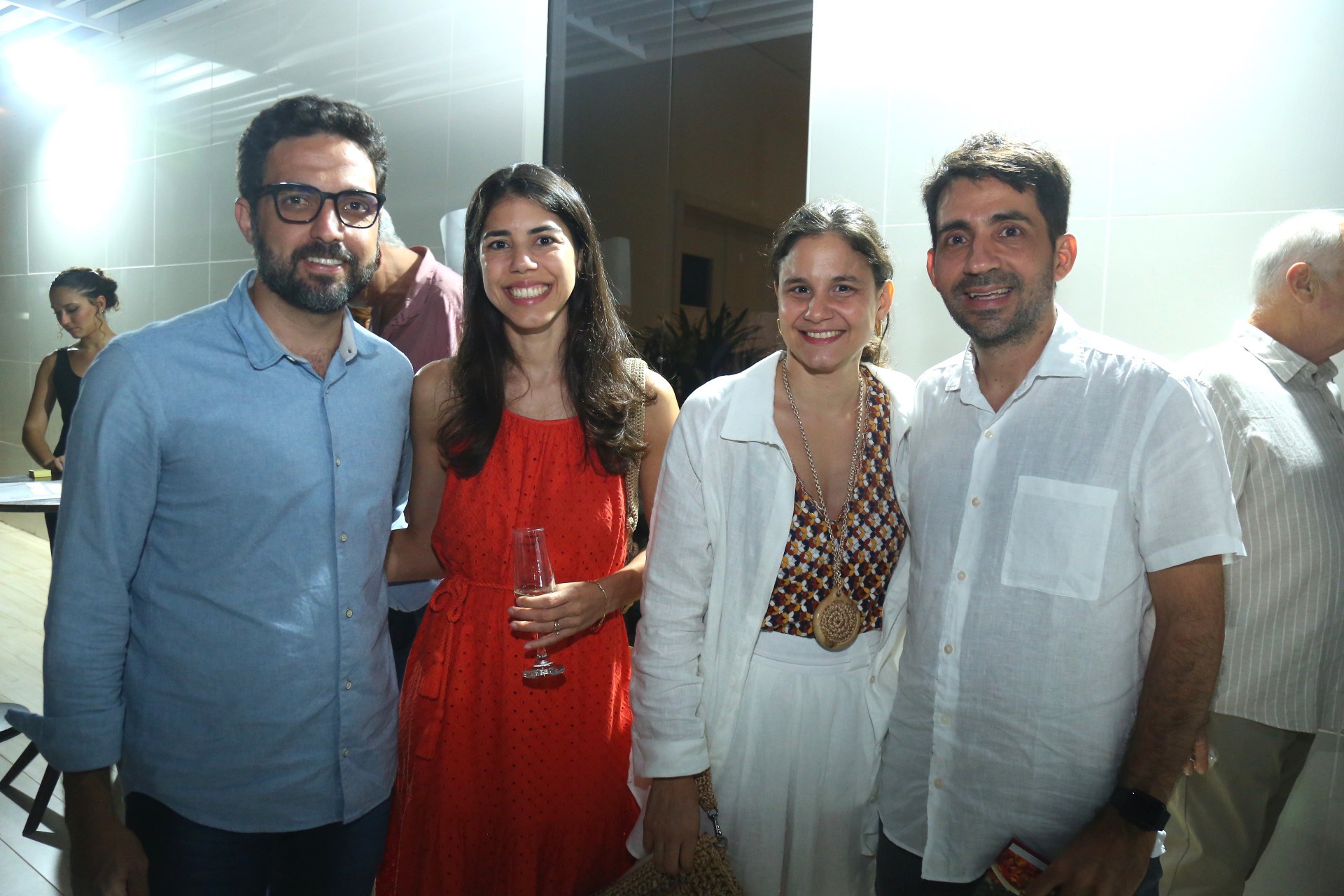 (Foto: JoaoFilho Tavares)Alberto Albuquerque e Denise, Celina Hissa e Pedro Câmara