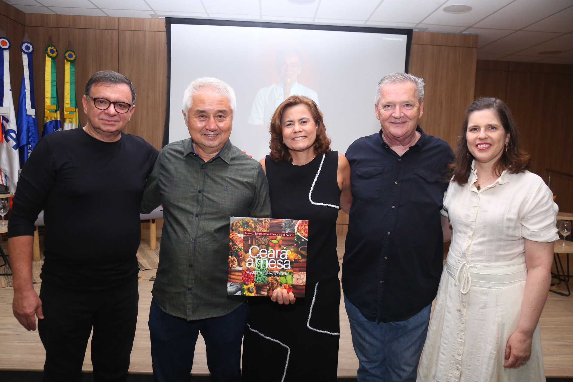 (Foto: JoaoFilho Tavares)Antonio Barroso, Elcio Nagano, Marcia Cavalcante, Bernard Twardy e Marcia Barroso