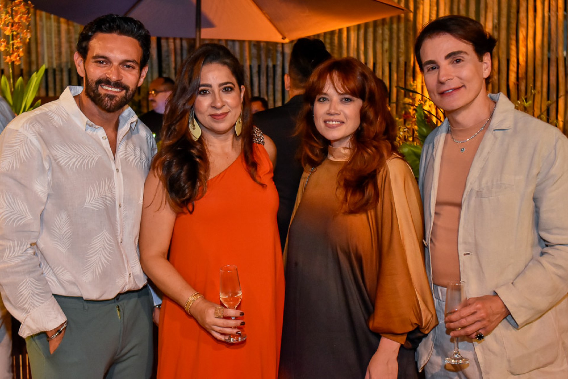 (Foto: Erivando Nunes)Clovis e Anelise Holanda, Anik Mourão e Rodrigo Maia
