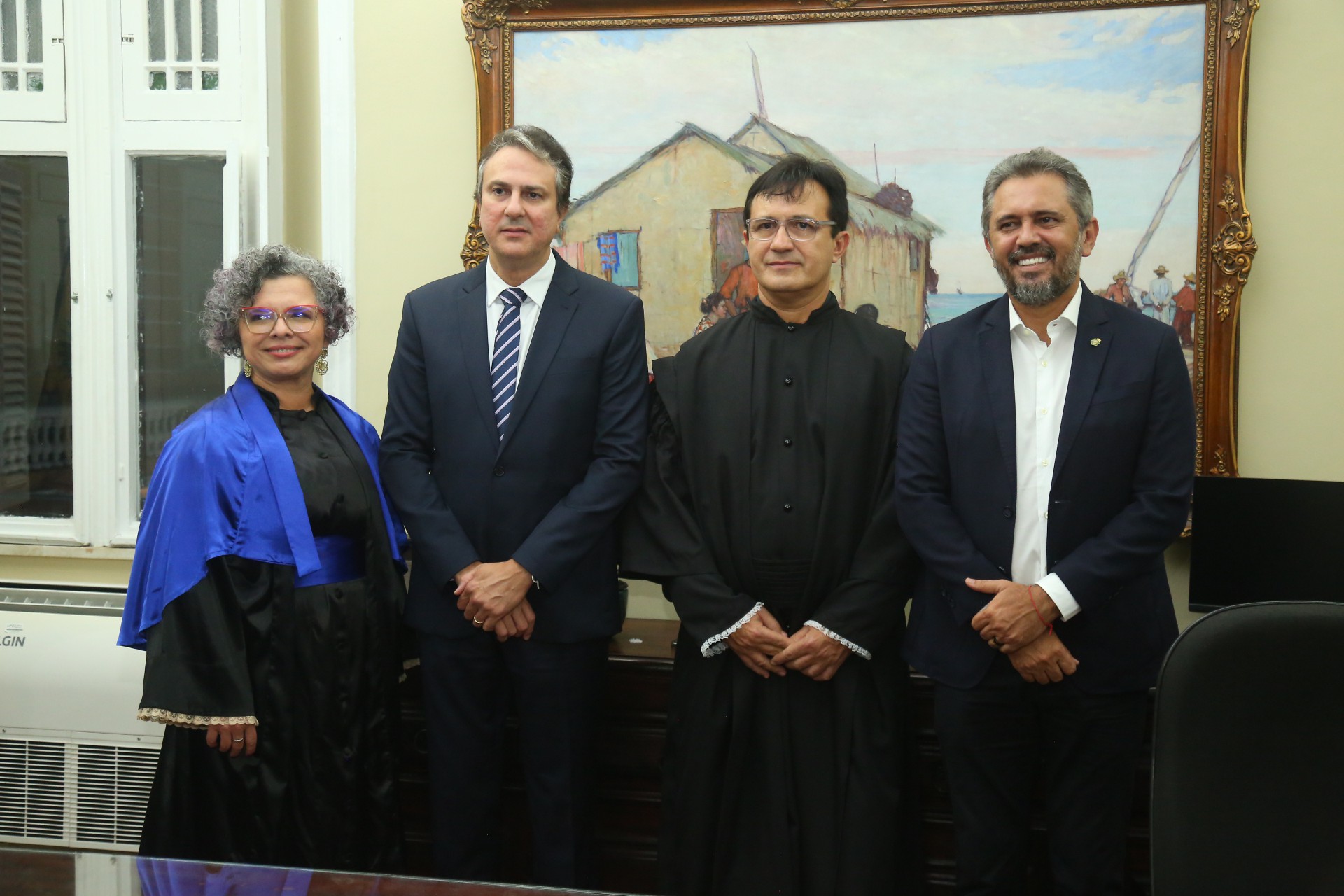 (Foto: JoaoFilho Tavares)Diana Cristina, Camilo Santana, Custódio Almeida e Elmano de Freitas