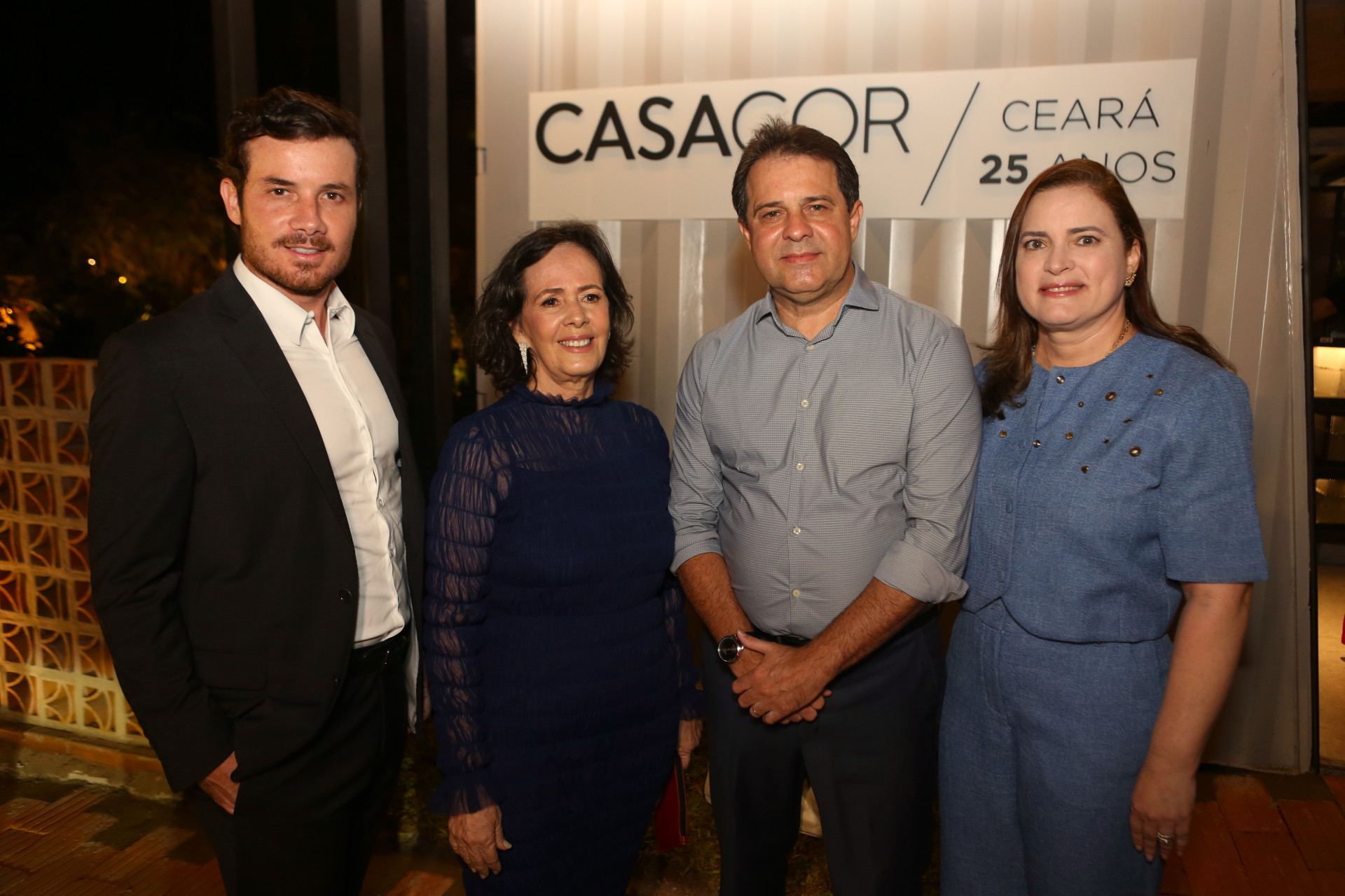 Andre Secchin, Neuma Figueiredo, 
Evandro Leitão e Cristiane  (Foto: Jocilene Jinkings)