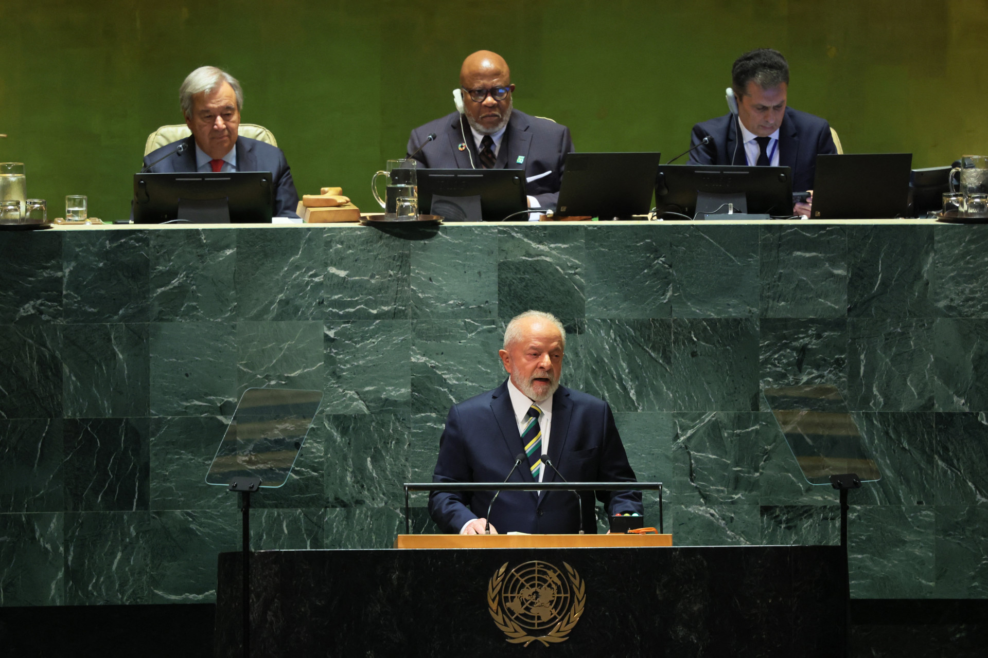 ￼LULA voltou a discursar na ONU após 14 anos (Foto: MICHAEL M. SANTIAGO / GETTY IMAGES VIA AFP)