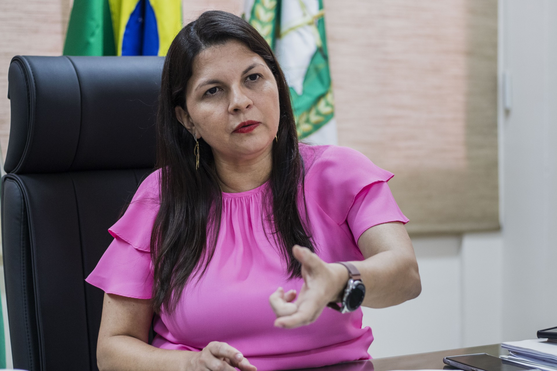 Defensora Geral, Elizabeth Chagas, defende que a tecnologia precisa evoluir para garantir mais proteção (Foto: Fernanda Barros)