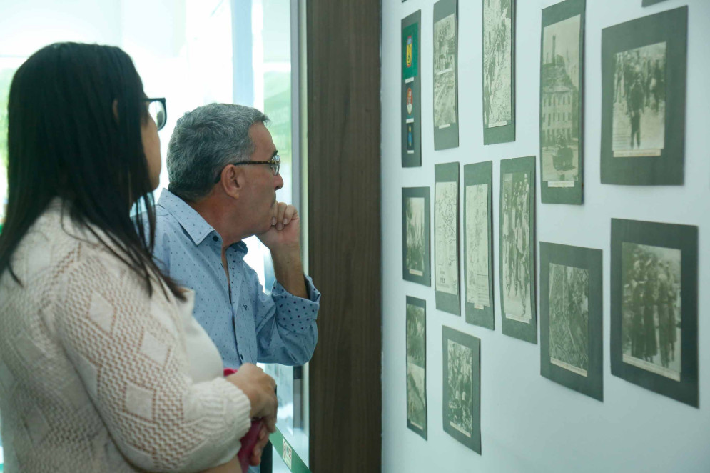 Exposição fotográfica "Do Holocausto à Libertação", em homenagem às vítimas do holocausto na Sede do Ministério Público do Ceará - Espaço Cultural MPCE (Foto: Joao Filho Tavares / O Povo)