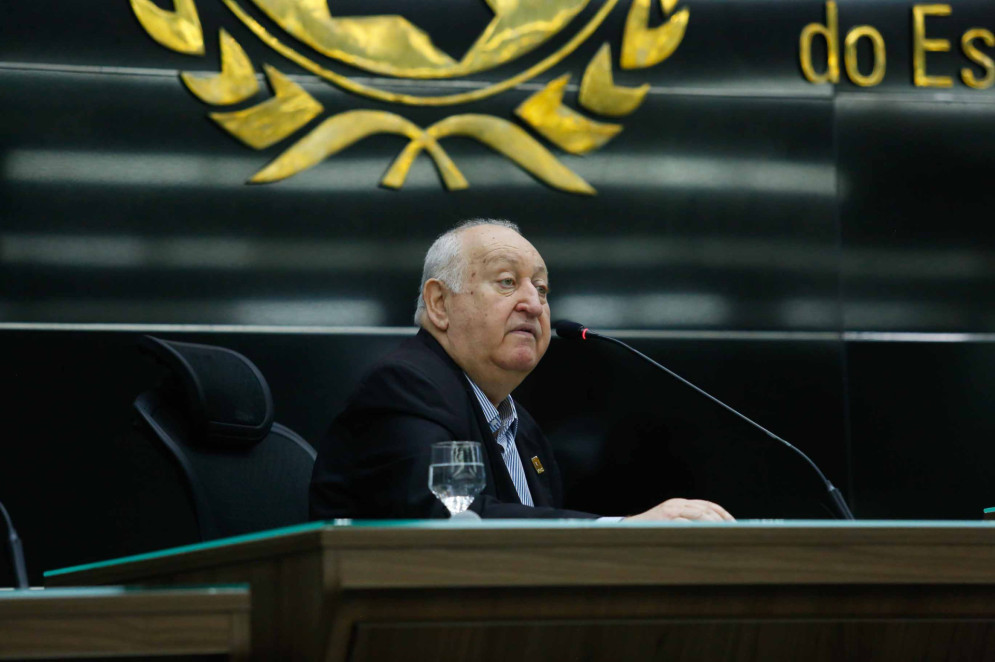 George Legmann durante palestra no Ministério Público do Ceará