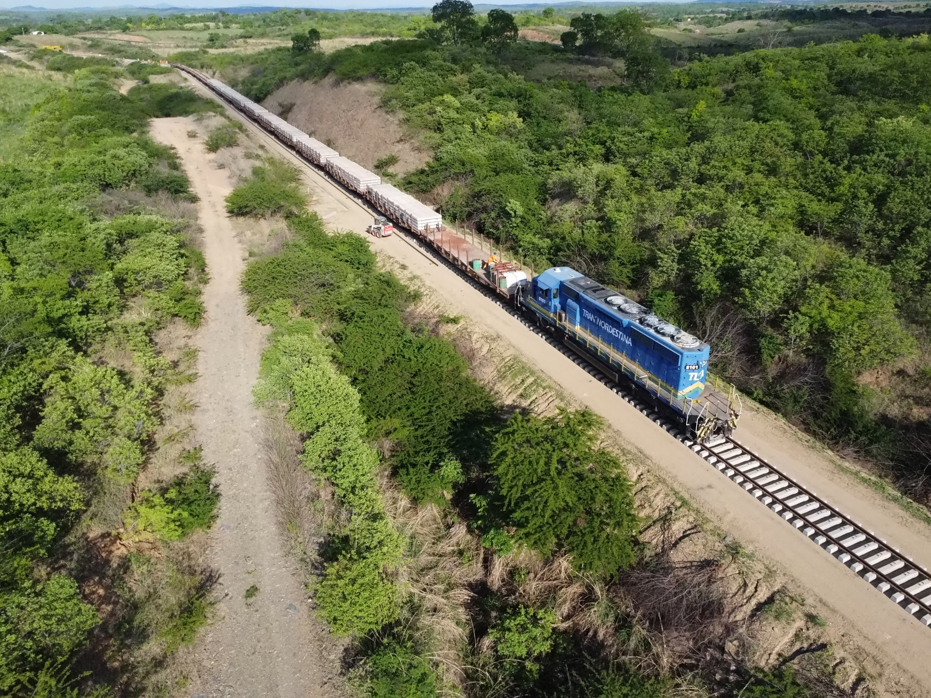 ￼No Ceará, há 136 km da 
obra executados, segundo a TLSA  (Foto: Acervo TLSA)