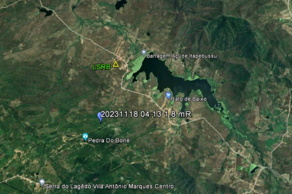 O tremor foi registrado no distrito Manoel Guedes, em Maranguape