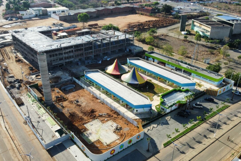 Construção da nova unidade Farias Brito Cariri(Foto: Divulgação Pedro Lima)