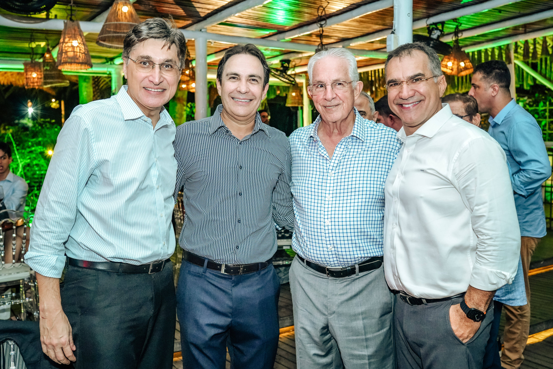 (Foto: JOÃO FILHO TAVARES E DIVULGAÇÃO )Hugo Figueiredo (CIPP), Luis Carlos Queiroz (Sindienergia), Carlos Prado (FIEC) e Eduardo Neves (ZPE) 