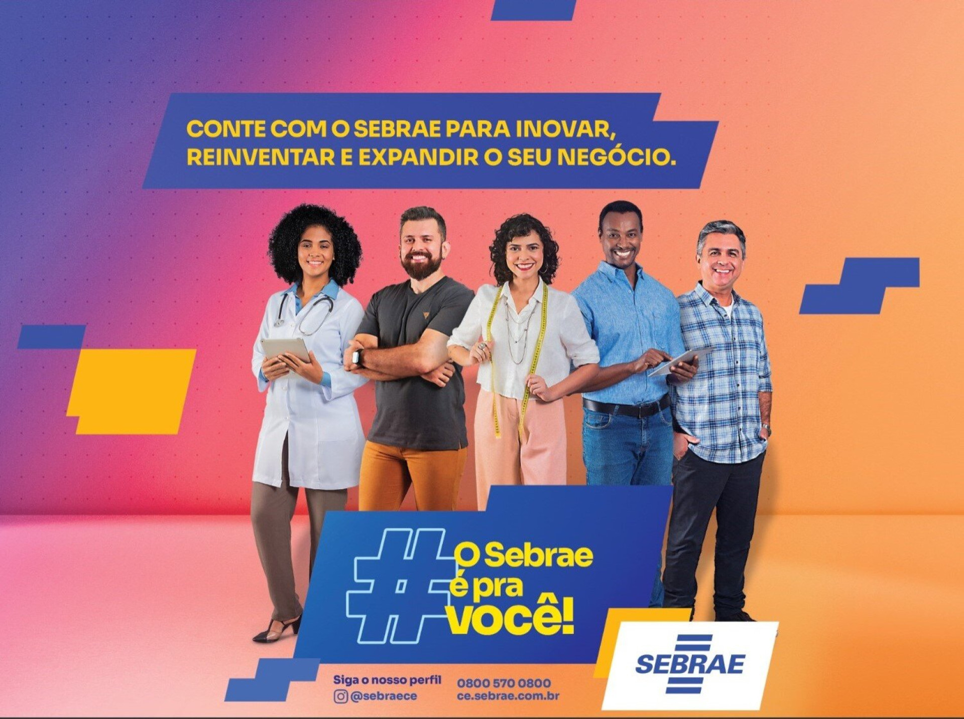 Divulgação da nova campanha do Sebrae.(Foto: Divulgação)