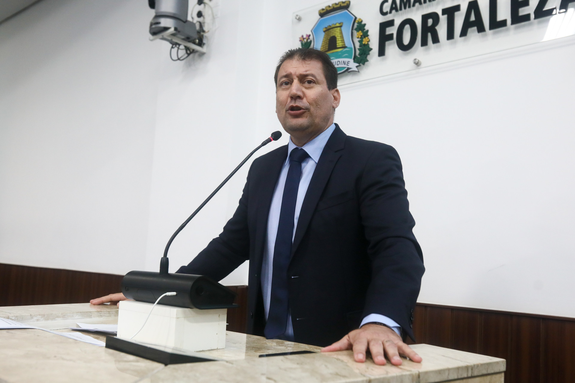 ￼LÚCIO Bruno é um dos principais aliados de Sarto na CMFor (Foto: JL ROSA/CMFor)