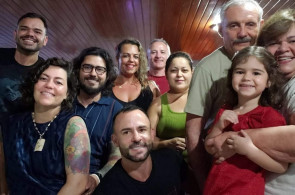 Reunião de Natal da família de Raquel Araújo em 2019