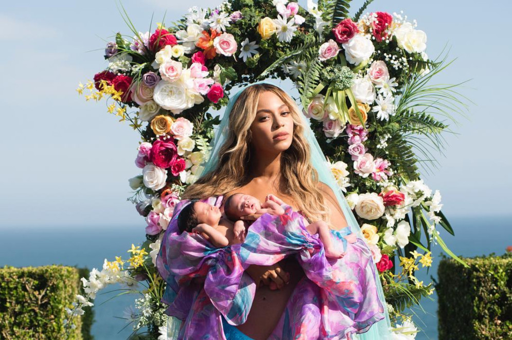 Beyoncé anunciou o nascimento dos gêmeos um mês depois, em postagem no Instagram(Foto: Beyoncé / Reprodução Instagram)