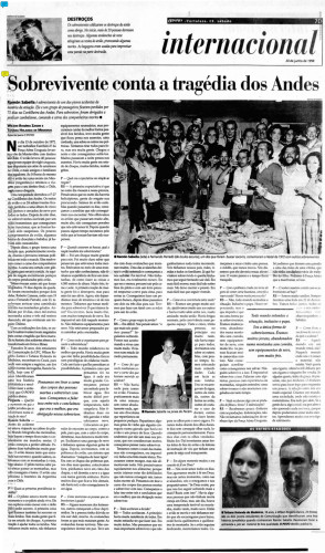 Entrevista com Ramón Sabella em edição de 1998 de O POVO(Foto: O POVO)